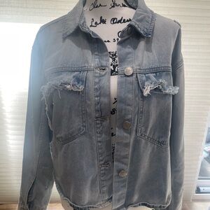 Jean Shacket. Drop Shpulder and oversized.